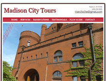 Tablet Screenshot of madison-city-tours.com